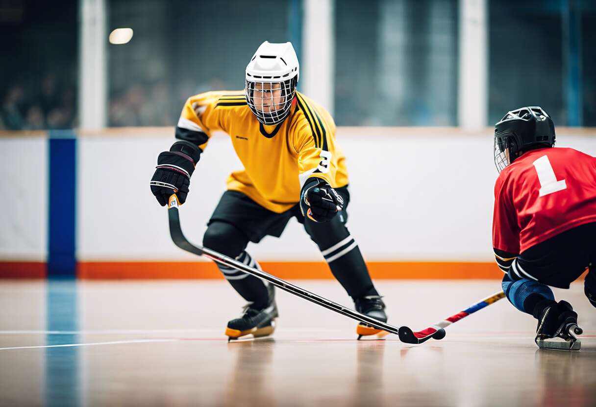 Performance sur le terrain : l'impact du poids et de la forme de la crosse en rink hockey